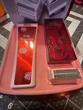 Vintage Lady Remington Electric Pink & Red Shaver Razor #2M2L with Case Used picture