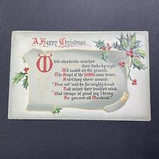 Antique 1912 Christmas Postcard Elizabethville Ontario Stamp Thomas White V2503 picture