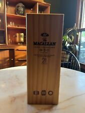 Macallan 21 Empty Wood Box. Excellent Condition. US shipping only. picture