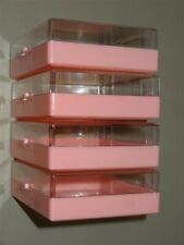 EIGHT 1960s NOS PINK Plastic Boxes picture
