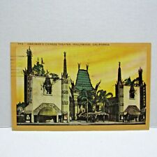 Postcard Vintage Postmarked 1943 Grauman's Chinese Theater Hollywood California picture