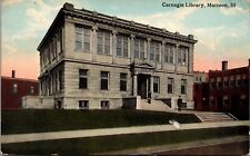 Postcard Carnegie Library in Mattoon, Illinois picture