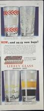 Magazine Ad* - 1945 - Libbey Glassware Sets - World War 2 - 4 patterns shown picture