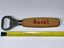 Vintage DUVEL MOORTGAT Bottle Opener With Wooden Handle 5-3/4” Length picture