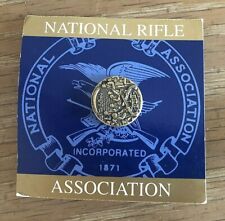 National Rifle Association Lapel Pin NRA Gun Gold We the People 1994 Vintage picture