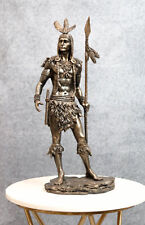 Ebros Large American Indian Warrior with Spear 19.75 inches Tall Figurine Resin picture