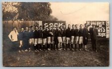 RPPC  Rugby Team c1910  Real Photo  Postcard picture