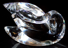 BACCARAT France SIGNED Modernist LARGE Swan ART GLASS FIGURINE PAPERWEIGHT picture