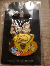Disney Pin Chip And Dale Coffee Latte HKDL Hong Kong Disneyland  picture