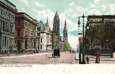 Vintage Postcard 1910's Fifth Avenue Thoroughfare Manhattan New York City NY picture