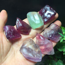 125g 7pcs Natural beautiful Rainbow Fluorite Crystal Polished stone specimens 68 picture