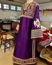 Orthodox deacon protodeacon vestments set Purple gold fully embroidered picture