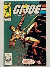 G.I. Joe #21 (1984) Silent Issue- 1st Storm Shadow (FN/3.5) Cover Tear -VINTAGE picture