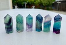 Gorgeous AAA grade Rainbow Fluorite Tower Crystal Points 2