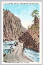 Estes Park Colorado, Pillars of Hercules, Big Thompson Canyon, Vintage Postcard picture