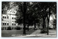 c1940 High School Exterior View Building Waukesha Wisconsin RPPC Photo Postcard picture