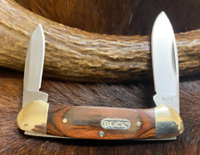 Buck 389 Two Blade Canoe Knife, Wood Handle, Stainless Blades, 3 5/8