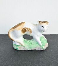 Antique Staffordshire Porcelain Figurine Cat England picture