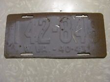 1940 - 41 WEST VIRGINIA LICENSE PLATE  142848 picture