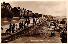 Real Photo Promenade & Sands Hoylake Beach Merseyside England Postcard picture