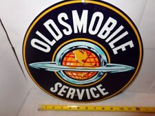 12 in OLDSMOBILE AUTOMOBILE SERVICE ADVERTISING SIGN HEAVY DIE CUT METAL # S 242 picture