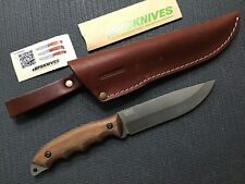BPS Knives HK5 Hunting Full-Tang Fixed Blade Knife Carbon Steel Leather Sheath picture