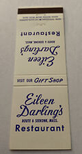Vintage Matchbook Cover Matchcover Eileen Darling’s Restaurant  MA picture