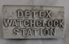 DETEX watch clock station guardsman security vintage old picture