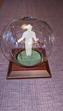 Mayflower Glass Angle Figurine On Wooden Stand picture