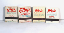 5 Vintage Elby's Family Restaurants Full & Nearly Full Matchbooks Advertising picture