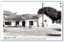 c1940's Casa De La Torre Historic Monterey California CA RPPC Photo Postcard picture