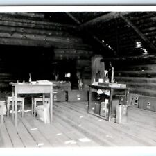 c1940s Military Man Cabin Chemist Experiment Snapshot Real Photo Medic Box A136 picture