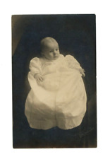 Vintage Postcard Children  RPPC REAL PHOTO    BABY  PORTRAIT SILVERED UNPOSTED picture