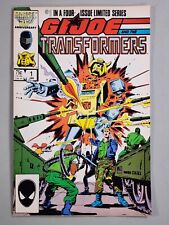 GI JOE AND THE TRANSFORMERS #1 See Photos Upper Left Cover Marvel 1986 picture