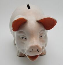 Vintage Anthropomorphic 1940s Ceramic Break Open Piggy Bank picture