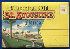 St Augustine Florida fl Old Historical postcard folder picture