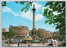 London Trafalgar Square Westminster Monument England Postcard picture