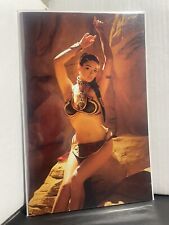 MAD LOVE Comic SLAVE LEIA Star Wars Cosplay Gallery Risque Virgin LTD picture