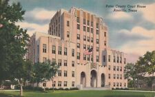 Amarillo TX-Texas, Potter County Courthouse, Antique, Vintage Postcard picture