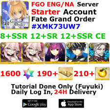 [ENG/NA][INST] FGO / Fate Grand Order Starter Account 8+SSR 190+Tix 1630+SQ #XMK picture