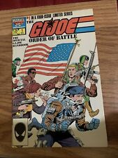 VINTAGE The G.I. Joe Order of Battle #1 Marvel Comics 1986 picture