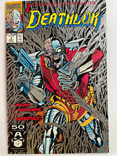 Deathlok #1 Marvel Comics 1991 NM Metallic Silver Ink Foil Variant picture