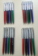 20 pcs Vintage Fisher Space Pen Multi Color Chrome Barrel made in USA picture