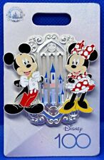 Disney Parks 100 Years of Wonder Mickey & Minnie Gate Pin Set - NEW picture