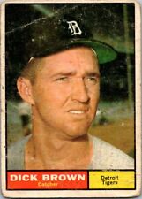 1961 Topps Baseball Card EX/EX+ # 192 Dick Brown picture