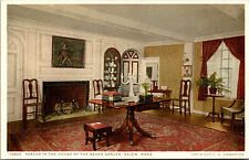 Vtg 1910s Parlor in the House of Seven Gables Salem Massachusetts MA Postcard picture