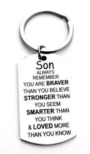 To my SON braver Smart Loved Keychain picture