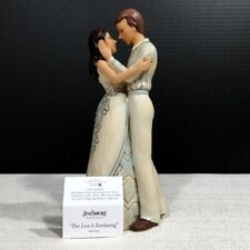 Jim Shore Heartwood Creek 6001557 COUPLE EMBRACING Figurine, FROM THE HEART picture
