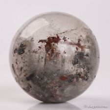 58g35mm Natural Garden/Phantom/Ghost/Lodolite Quartz Crystal Sphere Healing Ball picture