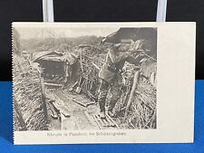 WWI Trench Warfare in Flanders Germany War Postcard Postmarked 1915 picture